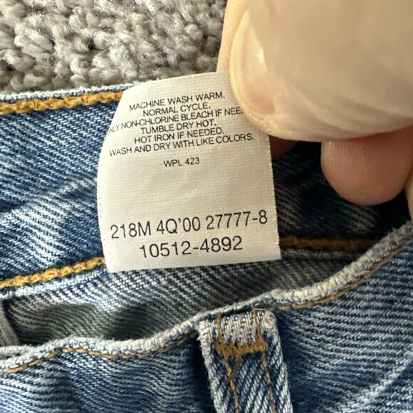 Vtg Levis 512 Jeans Women’s 11 S 28x29 High Waist Tapered Leg Denim Y2K Grunge - Picture 11 of 14